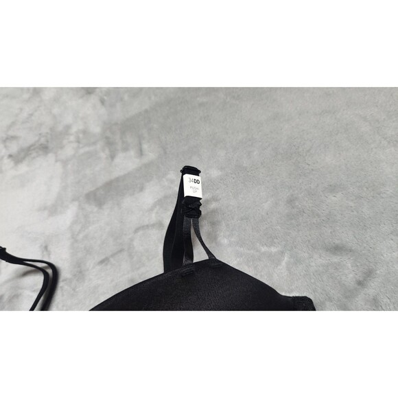 Victoria's Secret PINK 34DD Black Wink Push-Up Balconette Bra NWT - Picture 3 of 5